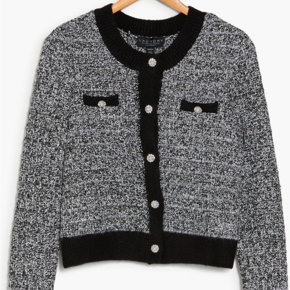 Laundry by Shelli Segal Bouclé Cardigan - Picture 3 of 3